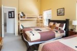 Guest Bedroom with 2 Queen Beds and a Twin Bunk Bed